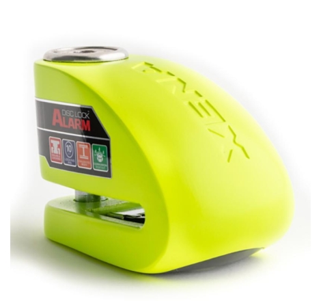 Bloccadisco Xena XX10 con allarme e perno da 10mm Giallo