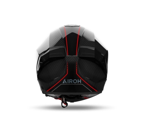 Casco Integrale Airoh Matryx Stylish Carbon Rosso