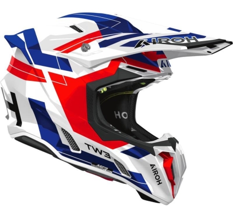 Casco Cross Airoh TWIST 3 DYNASTY Blu Rsoo