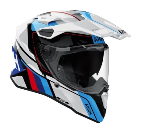 Casco Enduro Airoh Commander 2 Skip  SKIP Bianco Rosso