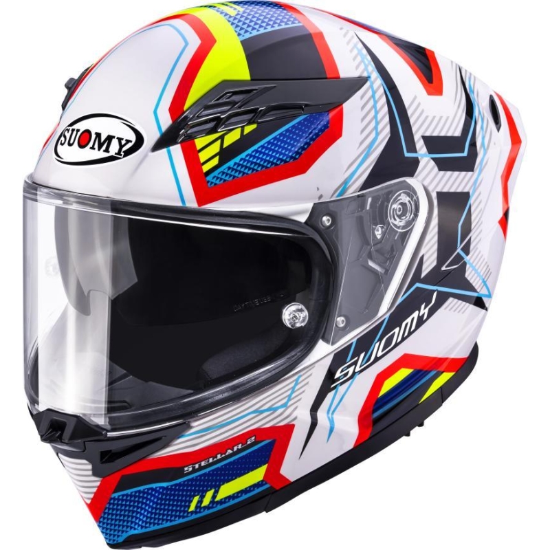 Casco integrale Suomy Stellar 2 Blackstar Bianco Blu