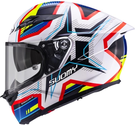 Casco integrale Suomy Stellar 2 Blackstar Bianco Blu