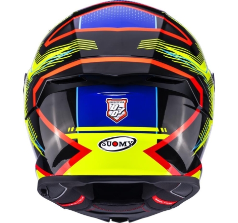 Casco integrale Suomy Stellar 2 Blackstar Blu Giallo