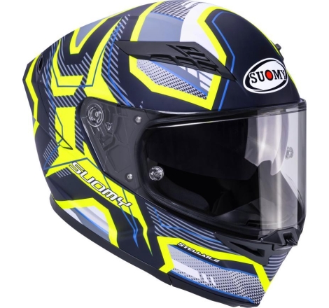 Casco integrale Suomy Stellar 2 Blackstar Nero Giallo Opaco