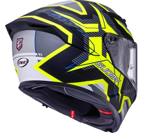 Casco integrale Suomy Stellar 2 Blackstar Nero Giallo Opaco