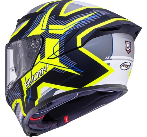 Casco integrale Suomy Stellar 2 Blackstar Nero Giallo Opaco