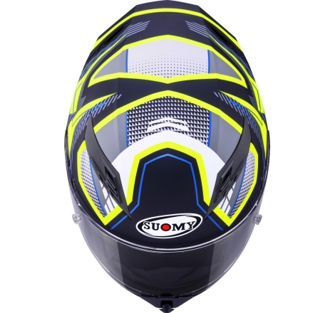 Casco integrale Suomy Stellar 2 Blackstar Nero Giallo Opaco