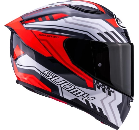 Casco integrale Suomy Track-1 Framework Biano Rosso