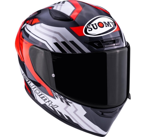 Casco integrale Suomy Track-1 Framework Biano Rosso
