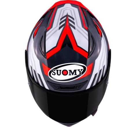 Casco integrale Suomy Track-1 Framework Biano Rosso