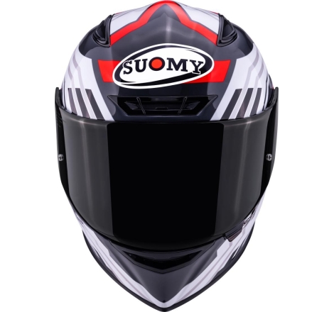 Casco integrale Suomy Track-1 Framework Biano Rosso