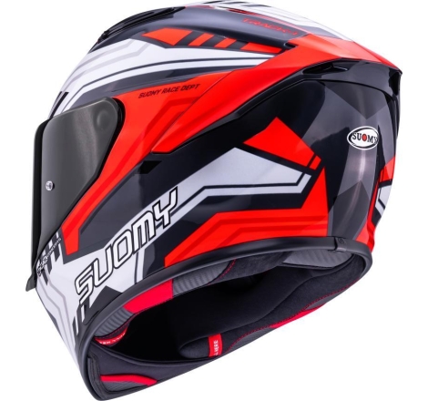 Casco integrale Suomy Track-1 Framework Biano Rosso