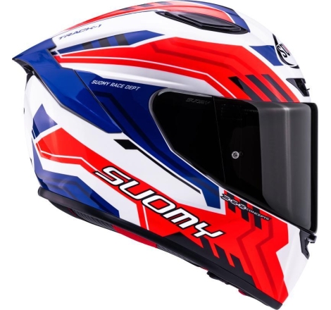 Casco integrale Suomy Track-1 Framework Bianco Rosso Blu