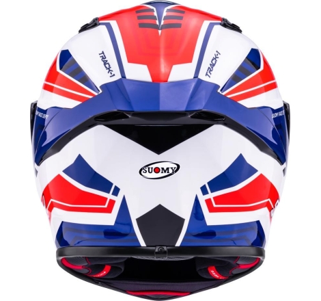 Casco integrale Suomy Track-1 Framework Bianco Rosso Blu