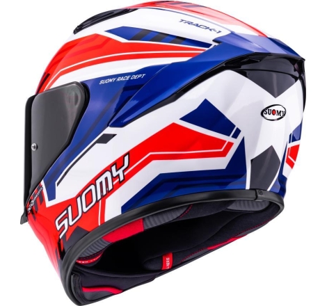 Casco integrale Suomy Track-1 Framework Bianco Rosso Blu