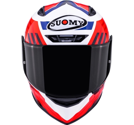 Casco integrale Suomy Track-1 Framework Bianco Rosso Blu