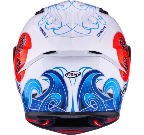 Casco integrale Suomy Track-1 Waves Bianco