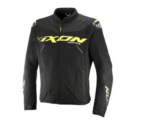 Giubbino moto in tessuto Ixon IONIX Nero Giallo