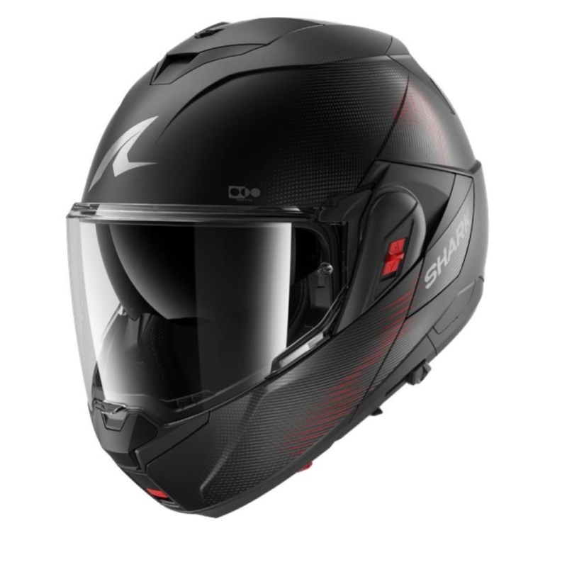 Casco Modulare Shark OXO Sp Lyne Nero Opaco Antracite