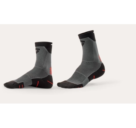 Calza Rev'it Charger 2 traspiranti a trama aperta Grigio Nero