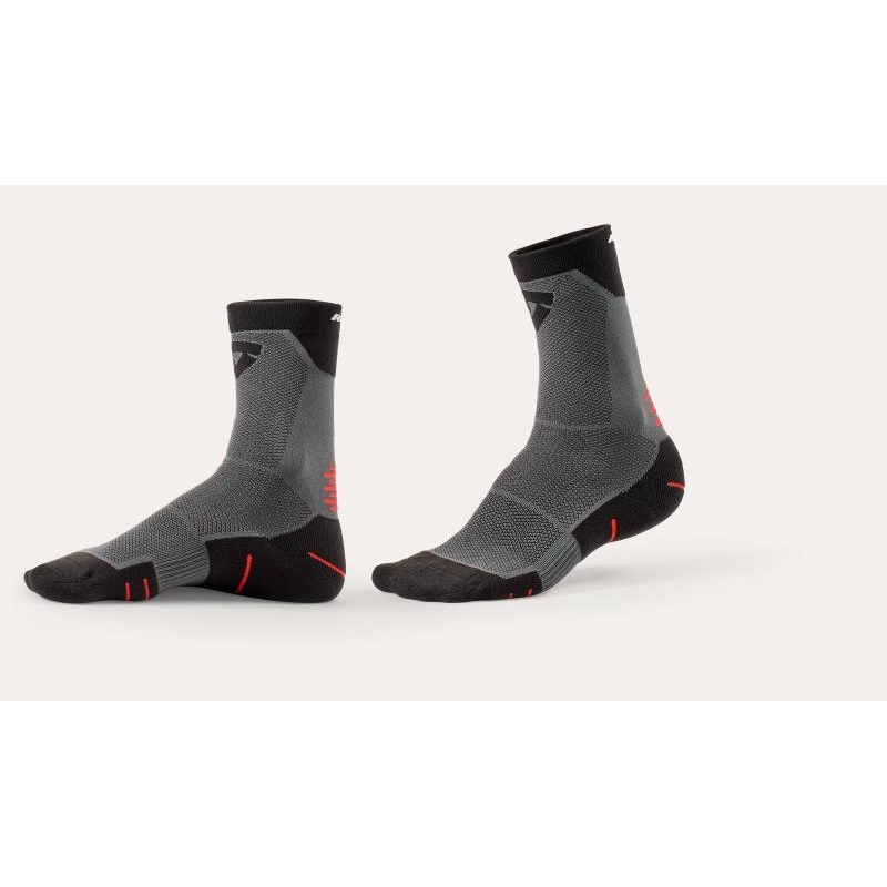 Calza Rev'it Charger 2 traspiranti a trama aperta Grigio Nero