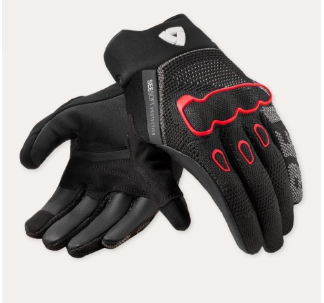 Guanti Moto Tessuto Hyperspeed 3 Nero Rosso