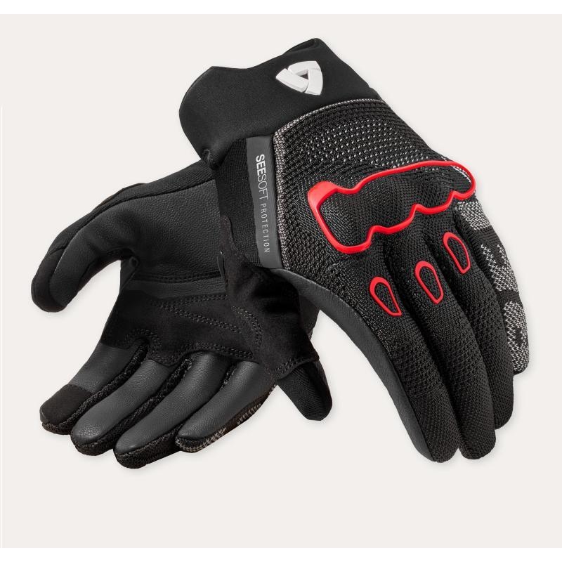 Guanti Moto Tessuto Hyperspeed 3 Nero Rosso