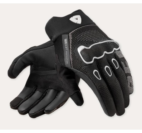 Guanti Moto Tessuto Hyperspeed 3 Nero Bianco