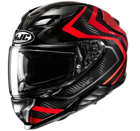 Casco Integrale HJC F71 NEVIO Carbonio Nero Rosso