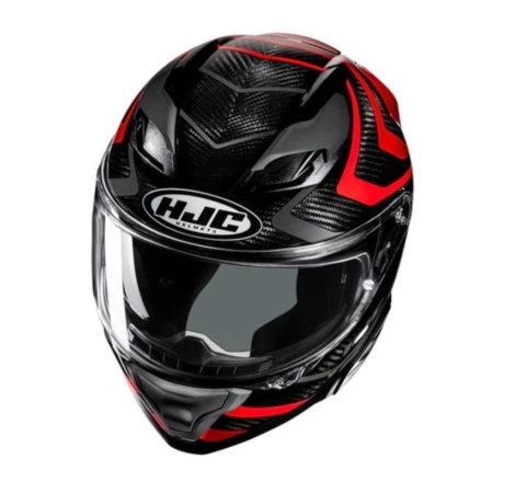 Casco Integrale HJC F71 NEVIO Carbonio Nero Rosso