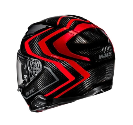 Casco Integrale HJC F71 NEVIO Carbonio Nero Rosso