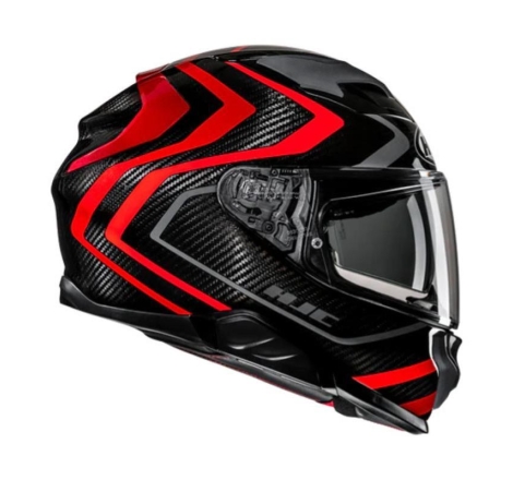 Casco Integrale HJC F71 NEVIO Carbonio Nero Rosso