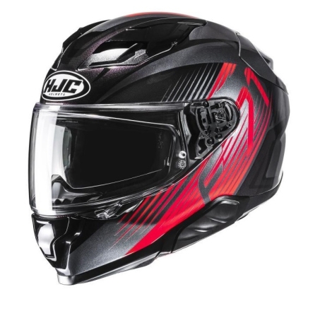Casco Integrale Hjc F71 CATOS Nero Rosso
