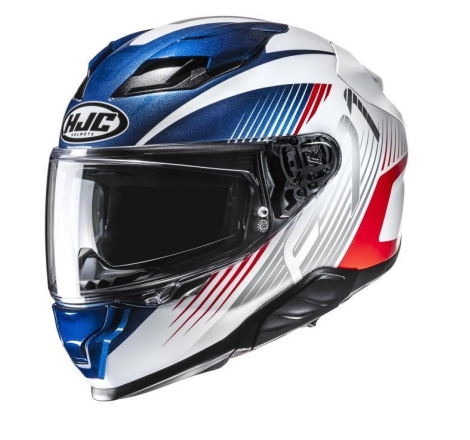Casco Integrale Hjc F71 CATOS Bianco Rosso Blu
