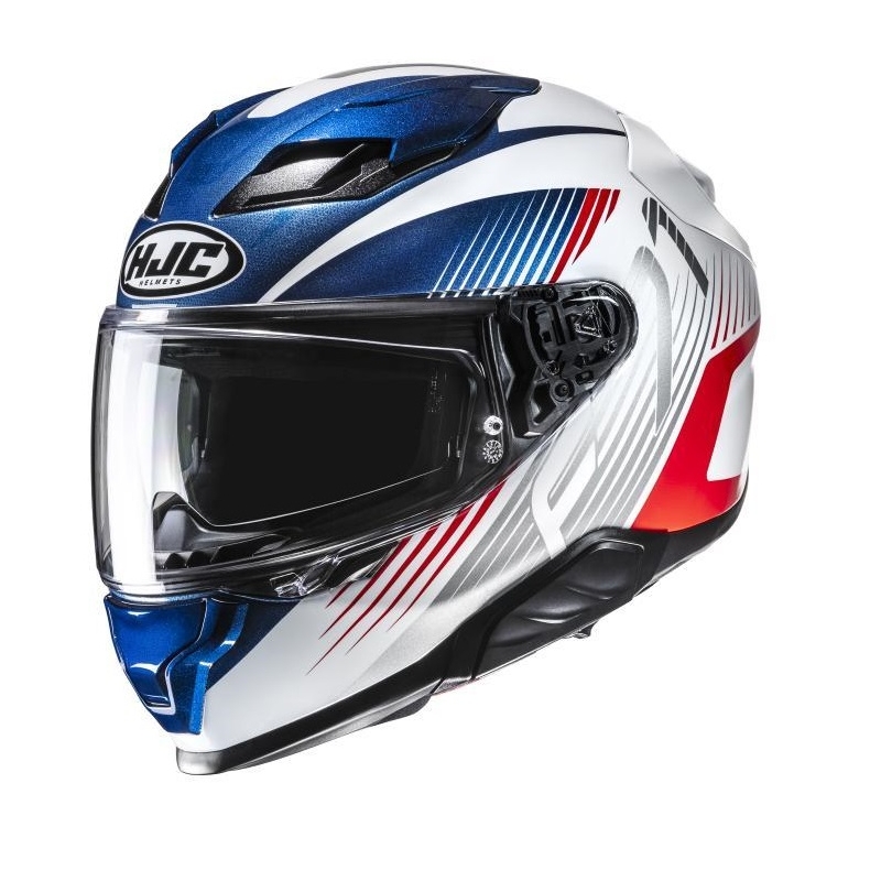 Casco Integrale Hjc F71 CATOS Bianco Rosso Blu