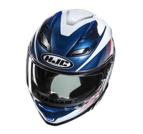Casco Integrale Hjc F71 CATOS Bianco Rosso Blu