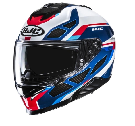 Casco Integrale Hjc I71 ZEST Bianco Blu Rosso