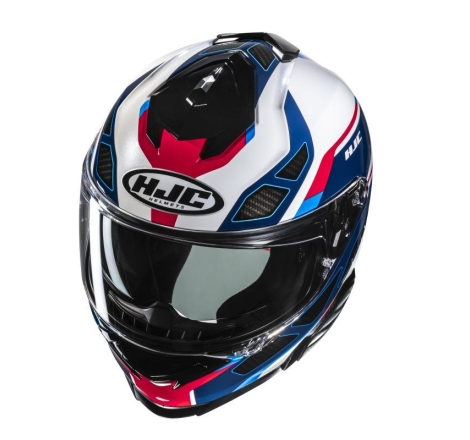 Casco Integrale Hjc I71 ZEST Bianco Blu Rosso