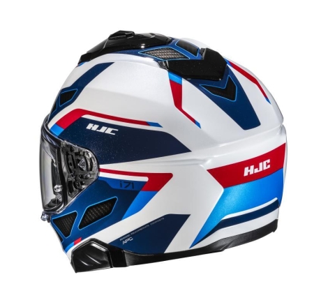 Casco Integrale Hjc I71 ZEST Bianco Blu Rosso
