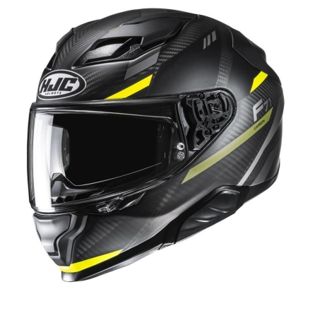 Casco Integrale HJC F71 Carbonio Nero Giallo