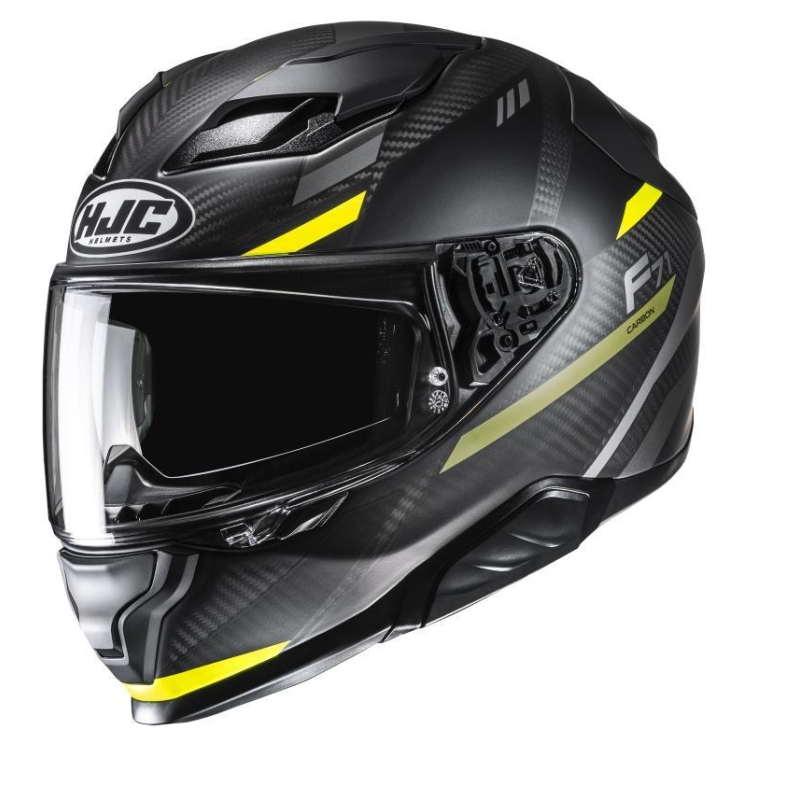 Casco Integrale HJC F71 Carbonio Nero Giallo