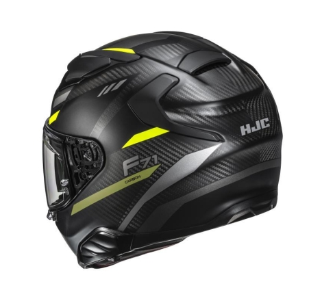 Casco Integrale HJC F71 Carbonio Nero Giallo