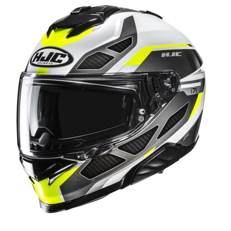 Casco Integrale Hjc I71 ZEST Bianco Nero Giallo