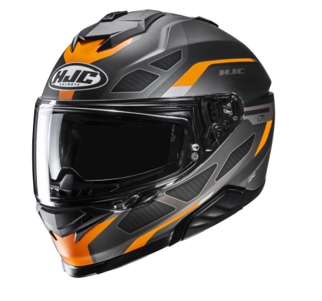 Casco Integrale Hjc I71 ZEST Nero Arancio Opaco