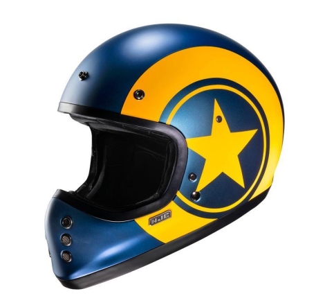 Casco Integrale HJC V60 NYX Blu Giallo