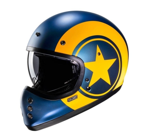 Casco Integrale HJC V60 NYX Blu Giallo
