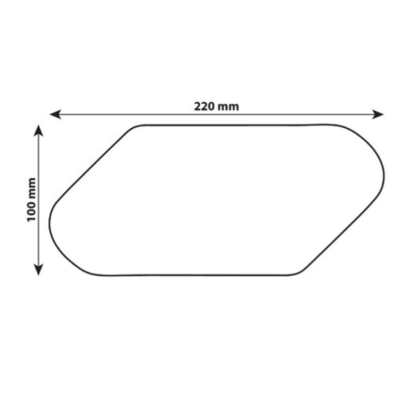 Coppia protezioni adesive per serbatoio Lampa 90508 Grip-Tank X1 Trasparente