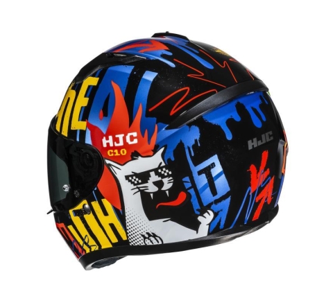 Casco Integrale Hjc C10 FOP Nero Blu Giallo