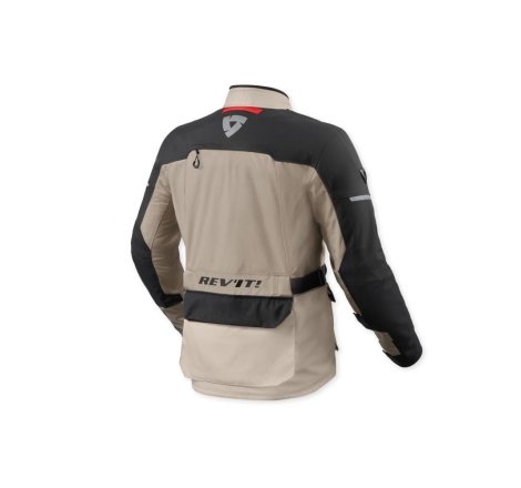 Giacca moto in tessuto Rev'it Outback 5 H2O Sabbia Nero