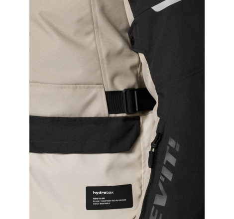 Giacca moto in tessuto Rev'it Outback 5 H2O Sabbia Nero